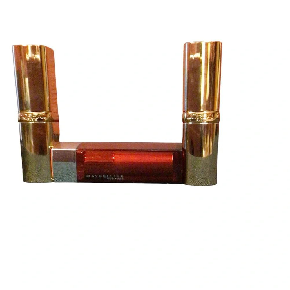 Lipstick bundle of 2 L’Oréal and 1 maybelline new. Shades sunset park, and 2 red